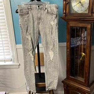 Empyre Verge Chad Tapered Charcoal Skinny Jeans